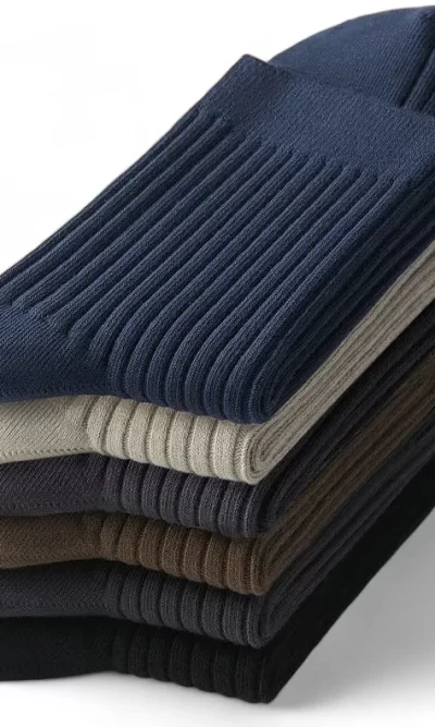 优质出口★商务男袜，14cm筒高，厚棉感，不起毛，高弹舒适不勒脚。外销优质中国制造