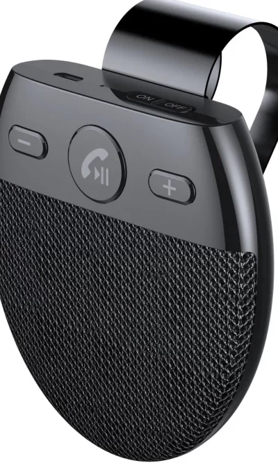 蓝牙 5.0 车载免提套件，带 Siri，自动开机，智能配对，同时连接 2 部手机