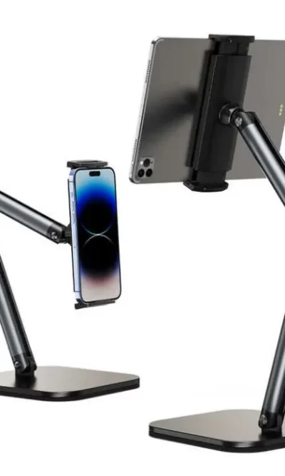 出口美加，手机平板金属支架，上下左右双轴调节，底座稳定，结构简约，质感十足