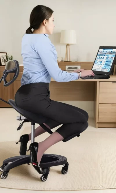 在办公窒优雅地搞定工作和腰椎痛